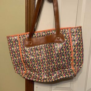 Fossil key per tote bag